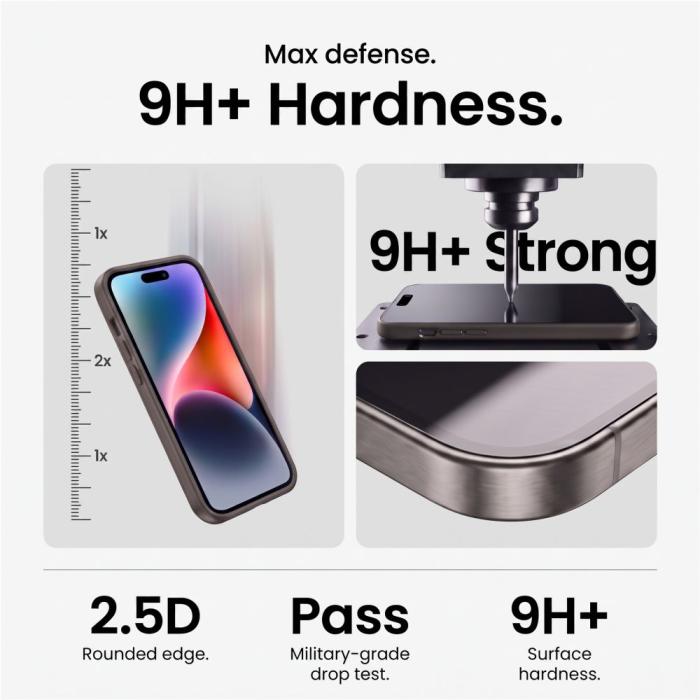 Bild 4, Tech-Protect Tech-Protect iPhone 18 Pro Max 3-PACK Skärmskydd/Linsskydd - Teknikhallen.se
