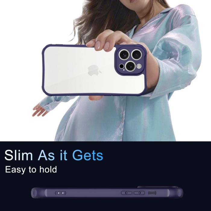 Bild 6, LEEU DESIGN LEEU DESIGN iPhone 16 Pro Max Skal Shockproof Mörk Blå/Lila - Teknikhallen.se