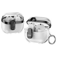  Samsung Galaxy Buds 3/3 Pro Skal Hybrid Transparent/Svart - Teknikhallen.se