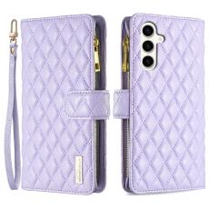 BINFEN BINFEN Galaxy S24 FE Fodral Diamond Multifunktionell Lila - Teknikhallen.se