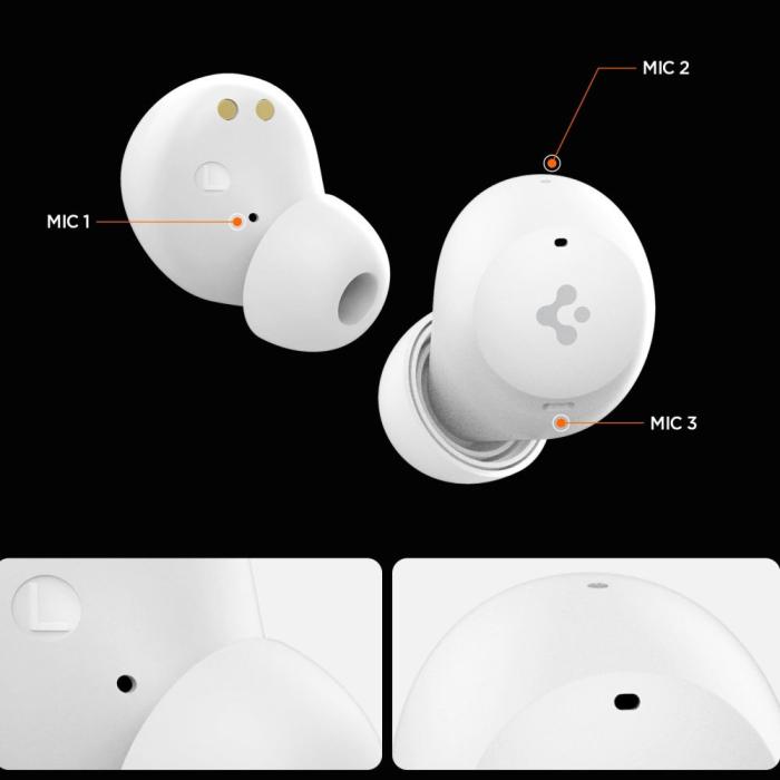 Bild 5, Spigen Spigen In-Ear Trådlösa Hörlurar AncPro Svart - Teknikhallen.se