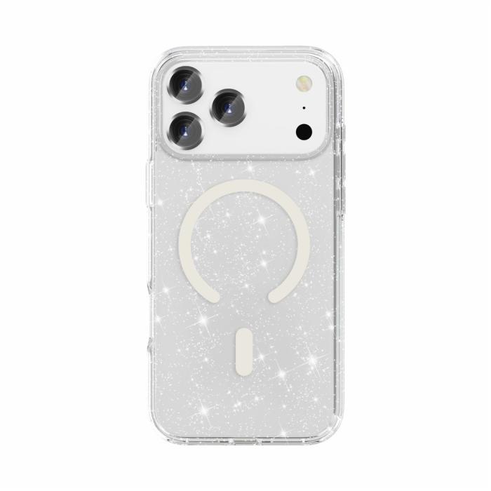 Bild 6,  iPhone 17 Pro Max Skal MagSafe Glitter Transparent - Teknikhallen.se