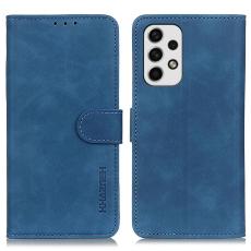 KHAZNEH KHAZNEH Samsung Galaxy A23 5G Fodral Retro L&auml;der Bl&aring; - Teknikhallen.se