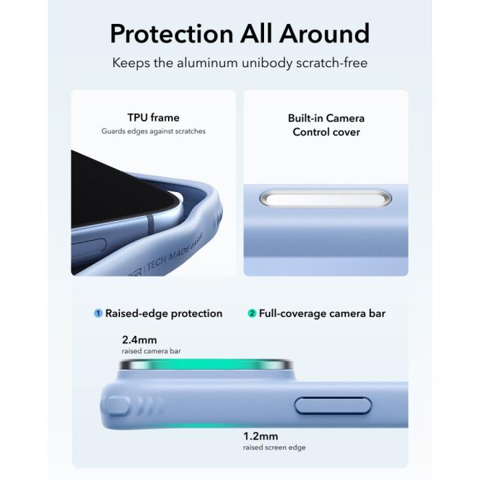 Bild 5, ESR ESR iPhone 18 Pro / 17 Pro Skal MagSafe Frostad Hybrid Kickstand - Teknikhallen.se