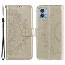  Motorola Moto E22i Fodral Mandala L&auml;der Guld - Teknikhallen.se