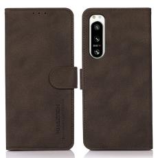 KHAZNEH KHAZNEH Sony Xperia 5 IV Fodral Retro L&auml;der Brun - Teknikhallen.se