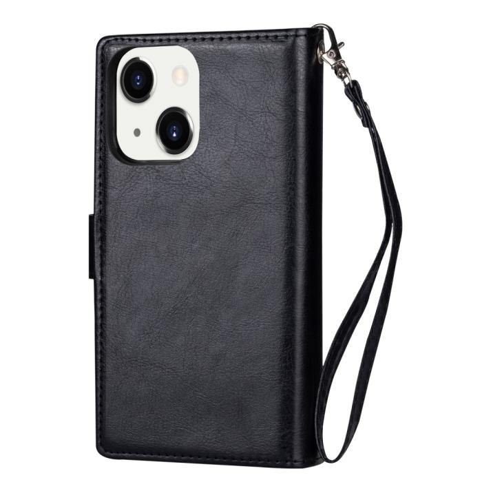 Bild 6,  iPhone 13 Mini - 2in1 9-korts Magnet Fodral / Skal - Svart - Teknikhallen.se