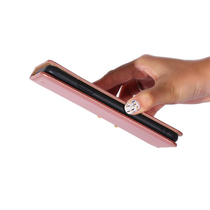 Bild 4,  Xiaomi Redmi Note 11 Pro 5G Fodral Vintage Flip Roséguld - Teknikhallen.se