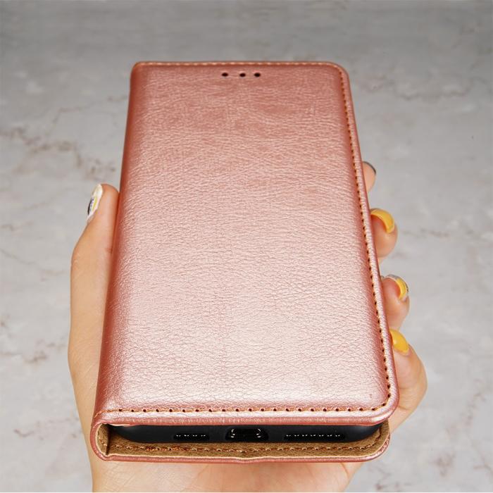 Bild 5,  Xiaomi Redmi Note 11 Pro 5G Fodral Vintage Flip Roséguld - Teknikhallen.se