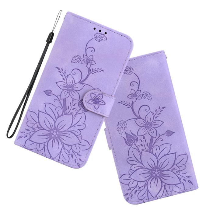 Bild 5,  Xiaomi 14 Fodral Blommigt Tryck Lila - Teknikhallen.se