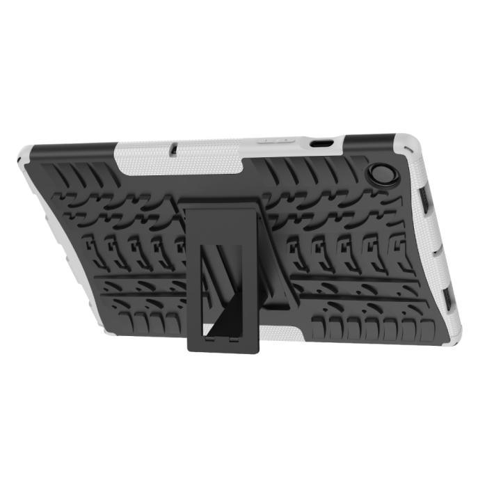 Bild 5,  Samsung Galaxy Tab A8 10.5 (2021) Skal Rugged Kickstand Armor Vit - Teknikhallen.se