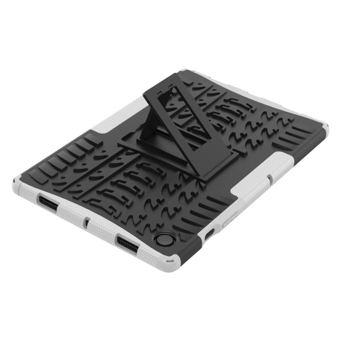 Bild 6,  Samsung Galaxy Tab A8 10.5 (2021) Skal Rugged Kickstand Armor Vit - Teknikhallen.se