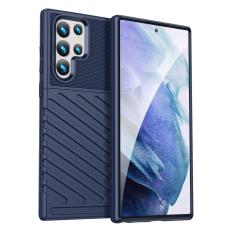  Samsung Galaxy S22 Ultra Skal Twill Textur Bl&aring; - Teknikhallen.se