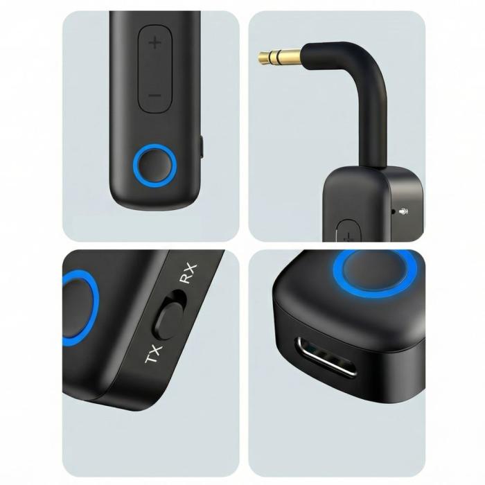 Bild 4, Tech-Protect Tech-Protect Bluetooth AUX Ljudadapter UltraBoost Svart - Teknikhallen.se
