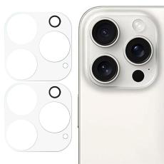  iPhone 16 Pro Linsskydd 2-PACK H&auml;rdat Glas - Teknikhallen.se