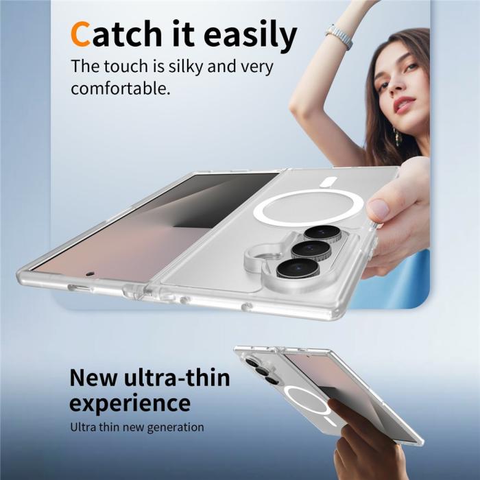 Bild 5,  Samsung Galaxy Z Fold 8 Ultra Skal MagSafe TPU Transparent - Teknikhallen.se