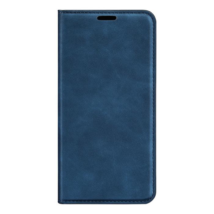 Bild 5,  iPhone 17e / 16e Fodral Flip Skin Touch Blå - Teknikhallen.se