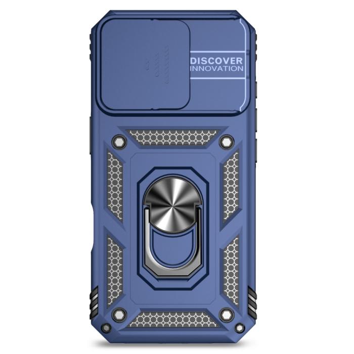 Bild 2,  iPhone 16 Pro Skal CamShield Ring Hybrid Blå - Teknikhallen.se