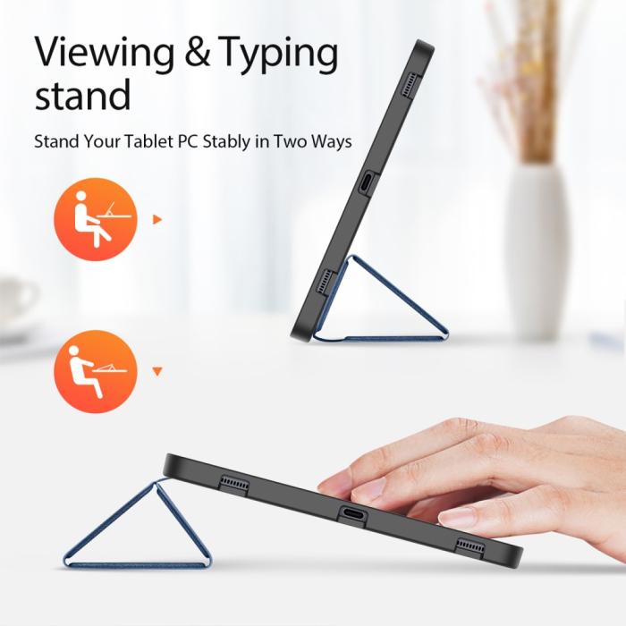 Bild 4, DUX DUCIS DUX DUCIS Galaxy Tab S9 Plus Fodral DOMO Tri-Fold Blå - Teknikhallen.se
