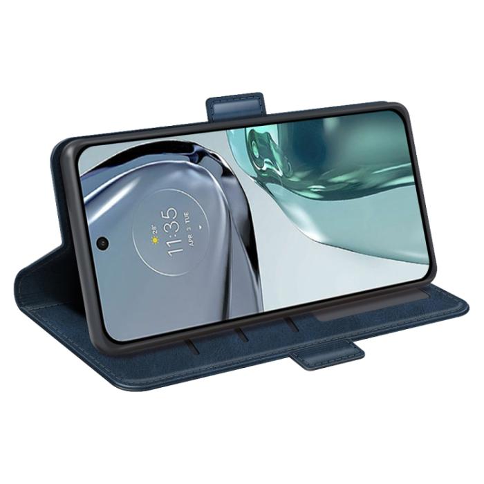 Bild 5,  Motorola Moto G62 5G Fodral Magnetisk Stängning Blå - Teknikhallen.se