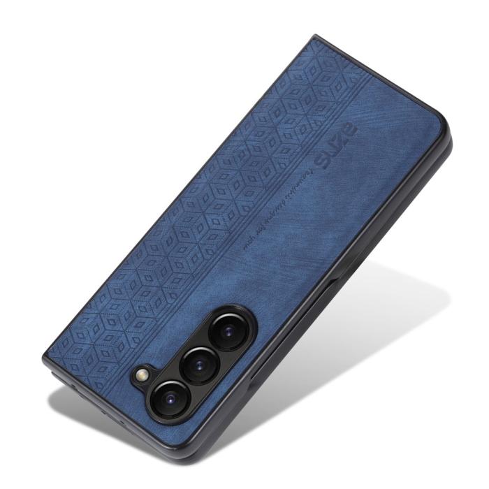 Bild 3, AZNS AZNS Galaxy Z Fold 5 Fodral Med Tryck Blå - Teknikhallen.se