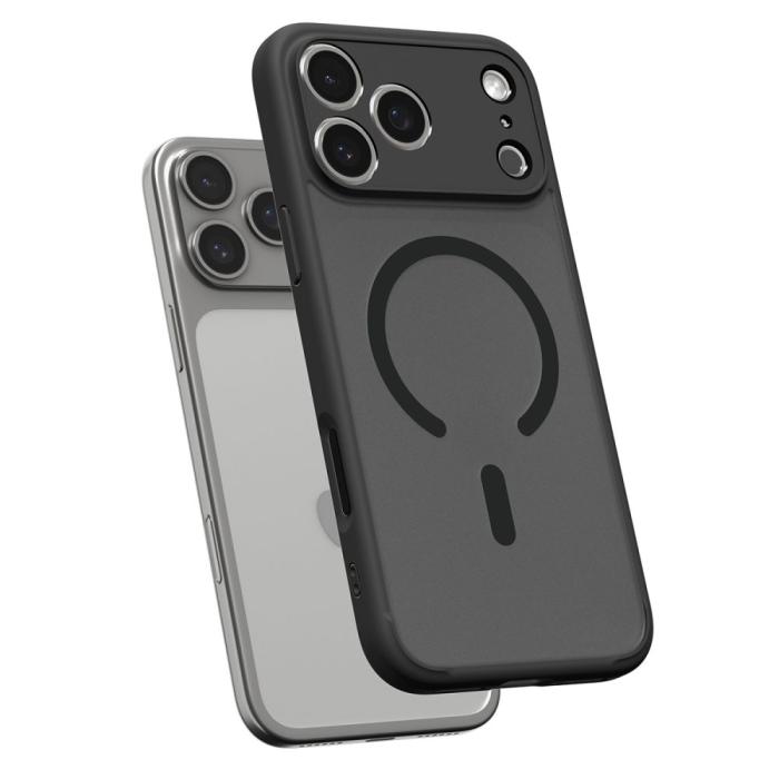 Bild 5, Spigen Spigen iPhone 17 Pro Max Skal MagSafe Ultra Hybrid Frostad Svart - Teknikhallen.se