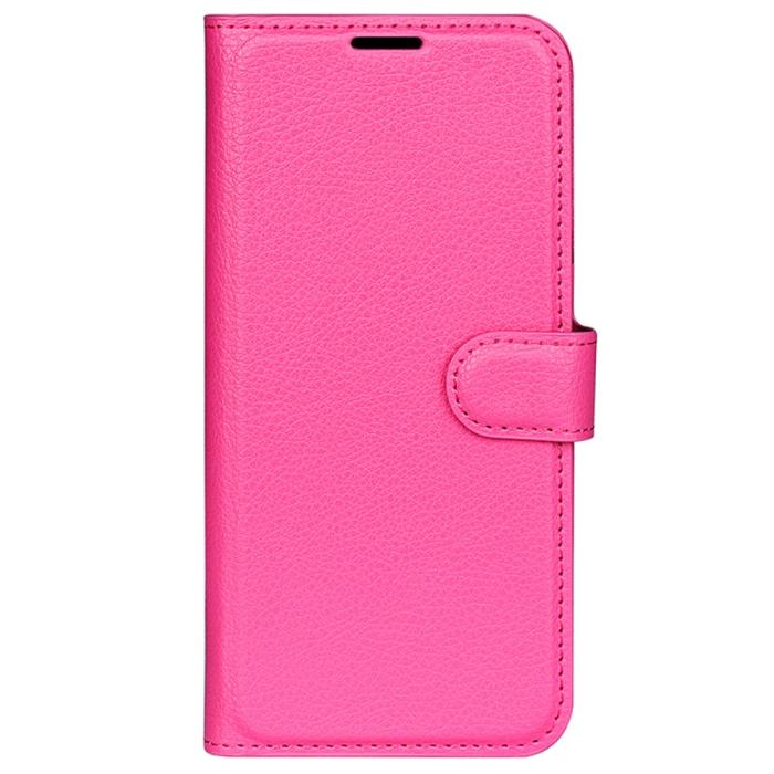 Bild 5,  Samsung Galaxy S24 Plus Fodral Litchi Textur Rosa - Teknikhallen.se