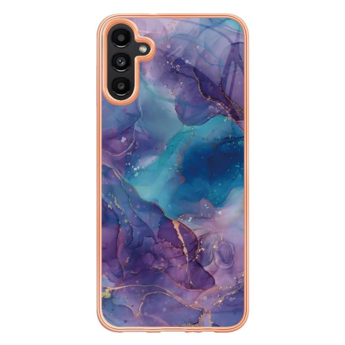 Bild 2,  Samsung Galaxy A34 5G Skal Marmor TPU Lila - Teknikhallen.se