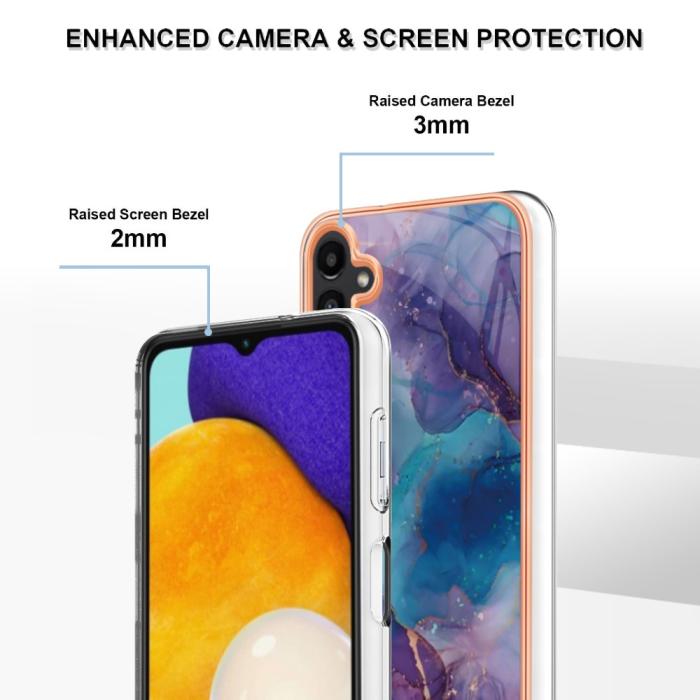 Bild 4,  Samsung Galaxy A34 5G Skal Marmor TPU Lila - Teknikhallen.se