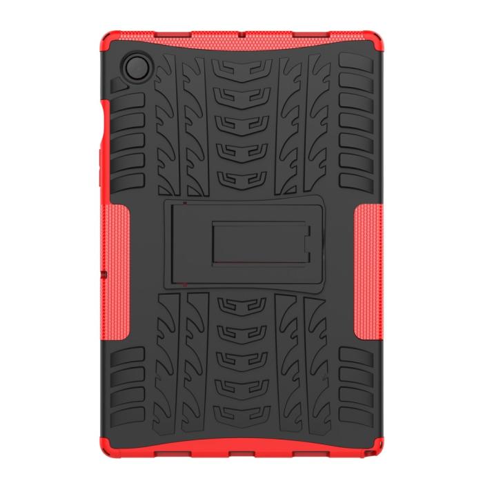 Bild 2,  Samsung Galaxy Tab A8 10.5 (2021) Skal Rugged Kickstand Armor Röd - Teknikhallen.se