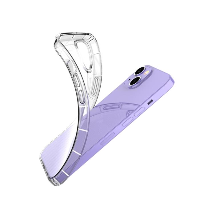 Bild 4,  iPhone 14 Plus Skal Airbag Shockproof TPU Transparent - Teknikhallen.se