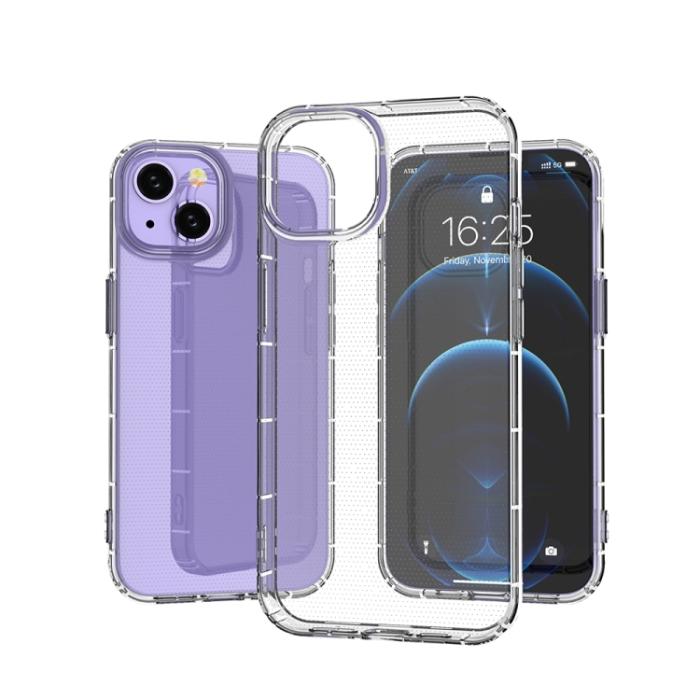 Bild 6,  iPhone 14 Plus Skal Airbag Shockproof TPU Transparent - Teknikhallen.se