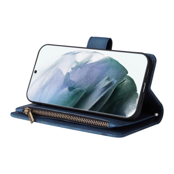 Bild 4,  Samsung Galaxy S22 Ultra Fodral Multifunktionellt Blå - Teknikhallen.se
