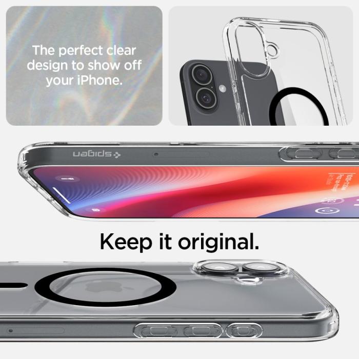 Bild 6, Spigen Spigen iPhone 16 Skal MagSafe Ultra Hybrid Svart - Teknikhallen.se