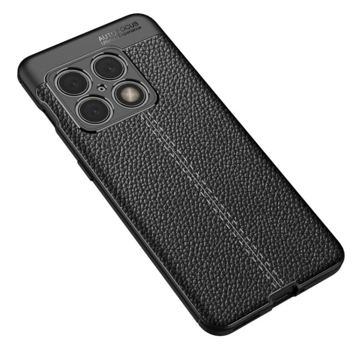 Bild 2,  OnePlus 10 Pro 5G Skal Litchi Textur Svart - Teknikhallen.se