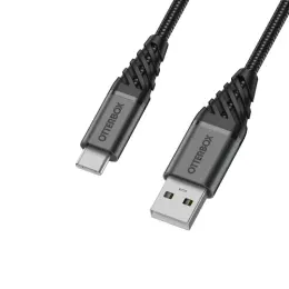 OtterBox OtterBox Premium 3m USB-C - USB-A Kabel Nylonflätad Svart - Teknikhallen.se