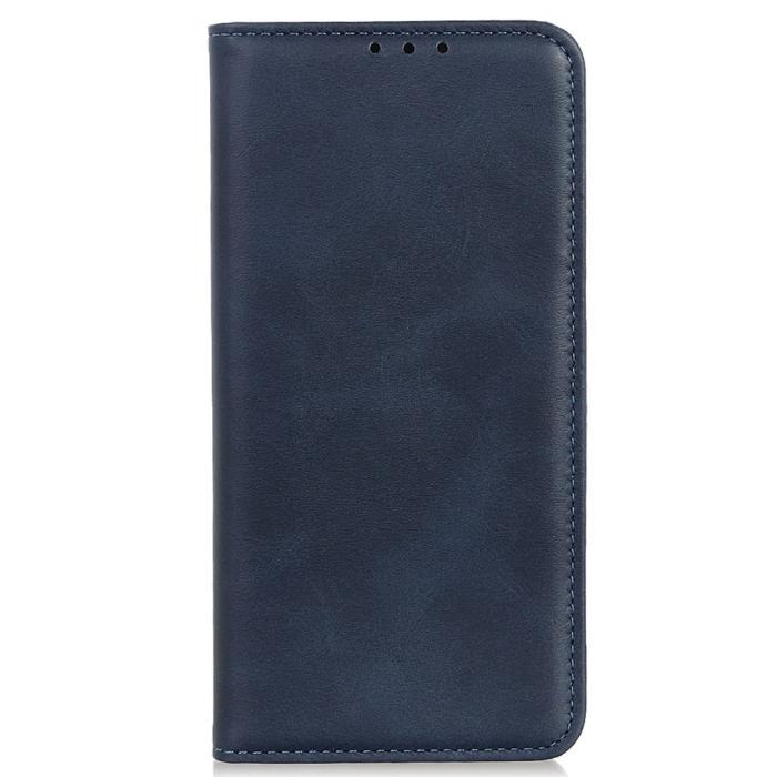 Bild 6,  Samsung Galaxy S23 Plus Flip Fodral Split Läder Blå - Teknikhallen.se