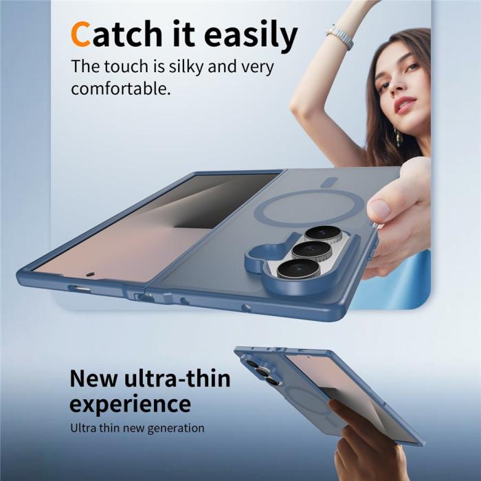 Bild 5,  Samsung Galaxy Z Fold 8 Ultra Skal MagSafe TPU Blå - Teknikhallen.se