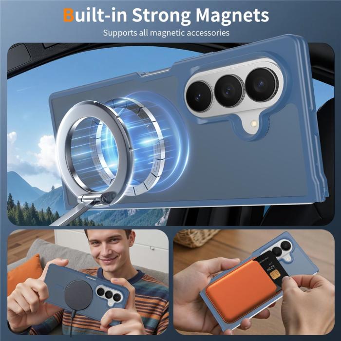 Bild 6,  Samsung Galaxy Z Fold 8 Ultra Skal MagSafe TPU Blå - Teknikhallen.se