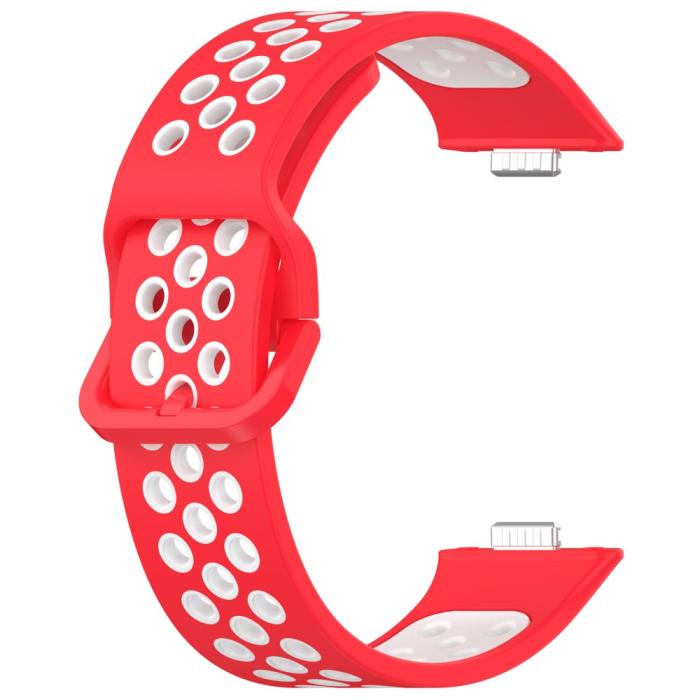 Bild 2,  Huawei Watch Fit 3 Sportarmband Dual-Color Röd/Vit - Teknikhallen.se