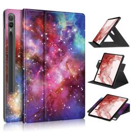  Galaxy Tab S9 Plus Fodral 360° Rotation Läder Cosmic Space - Teknikhallen.se