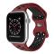 ColorPop Sportarmband Dual-Color Apple Watch 41/40/38 mm (M/L) Vinröd/Svart - Teknikhallen.se