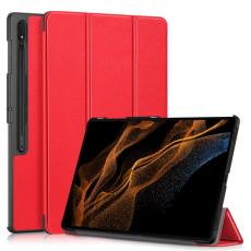  Samsung Galaxy Tab S9 Ultra Fodral Tri-Fold R&ouml;d - Teknikhallen.se