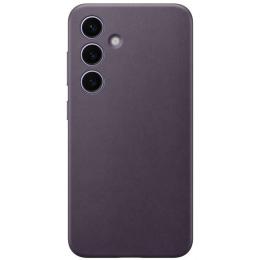 Samsung Samsung Galaxy S24 Skal Vegan Leather Dark Violet - Teknikhallen.se