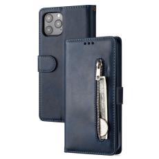  iPhone 12 / 12 Pro - Multifunktionellt L&auml;der Fodral - Bl&aring; - Teknikhallen.se