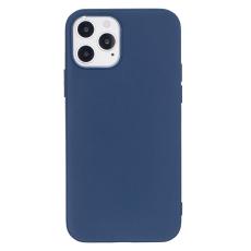  iPhone 12 / 12 Pro - Solid Matt TPU Skal - M&ouml;rk Bl&aring; - Teknikhallen.se