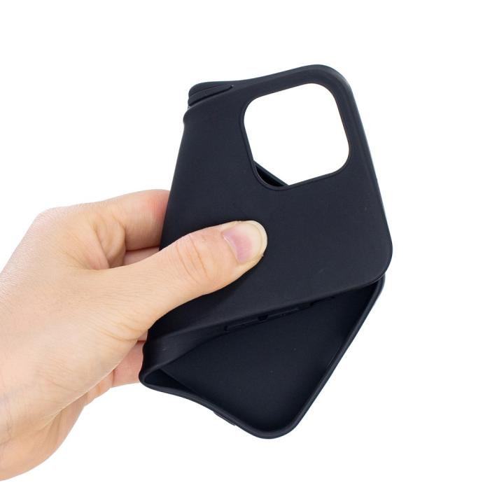 Bild 4,  iPhone 12 / 12 Pro - Solid Matt TPU Skal - Svart - Teknikhallen.se