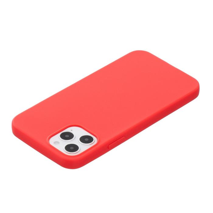 Bild 3,  iPhone 12 / 12 Pro - Solid Matt TPU Skal - Röd - Teknikhallen.se