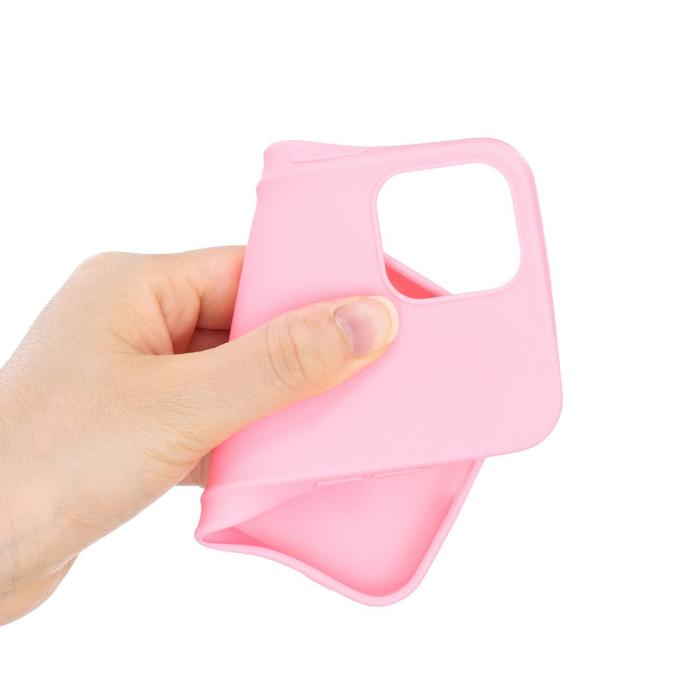 Bild 4,  iPhone 12 / 12 Pro - Solid Matt TPU Skal - Ljus Rosa - Teknikhallen.se