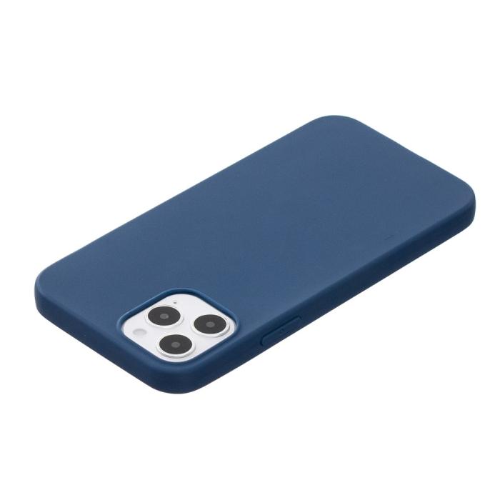 Bild 3,  iPhone 12 / 12 Pro - Solid Matt TPU Skal - Mörk Blå - Teknikhallen.se